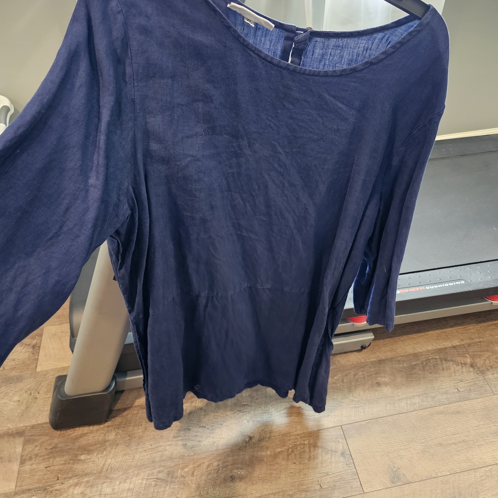 bryn Walker Deep Blue Women's Blouse